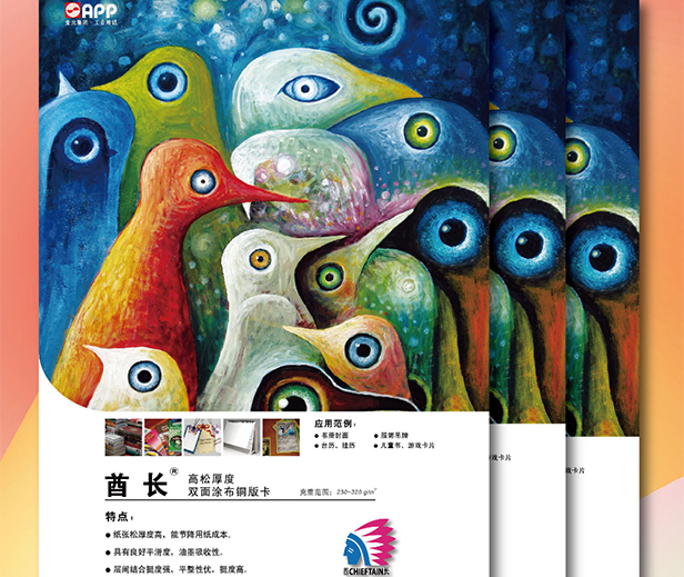 酋長(cháng)高松厚度雙面涂布銅版卡